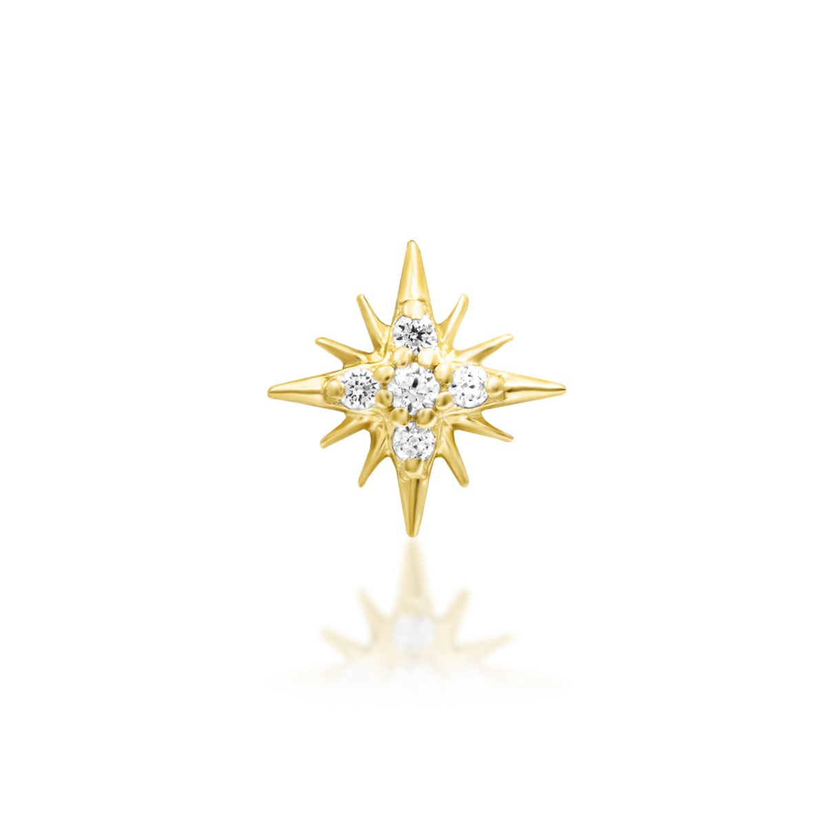 Junipurr Supernova 14k Gold Piercing End product photograph
