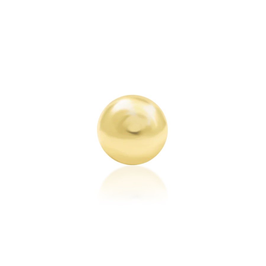 Junipurr Dome solid 14k gold threadless piercing end