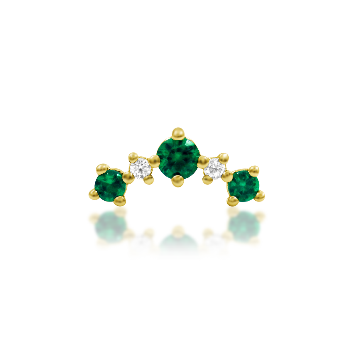 Junipurr Deaver 14k Gold Piercing End product photograph