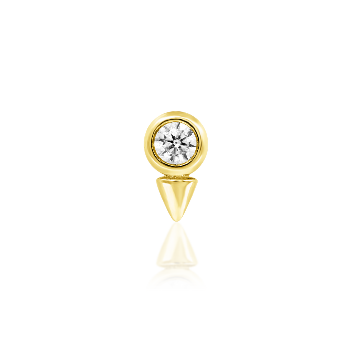 Junipurr Octavia 14k Gold Piercing End product photograph