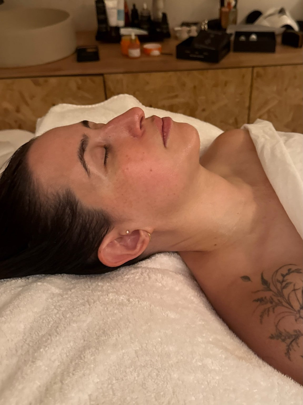 Hands-on lymphatic facial treatment with Elise at SHY in Lewes